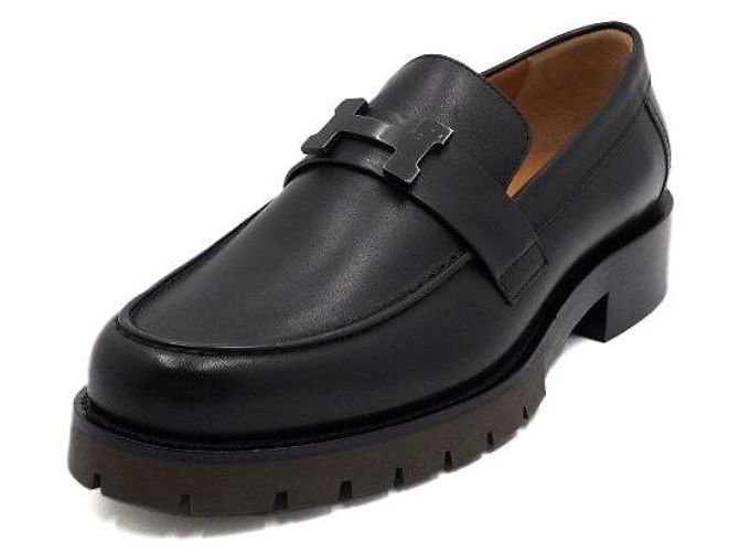 Hermès Mocassini in pelle GREGOIRE Noir Uomo Nero - vista 2