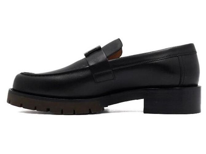 Hermès Mocassini in pelle GREGOIRE Noir Uomo Nero - vista 4