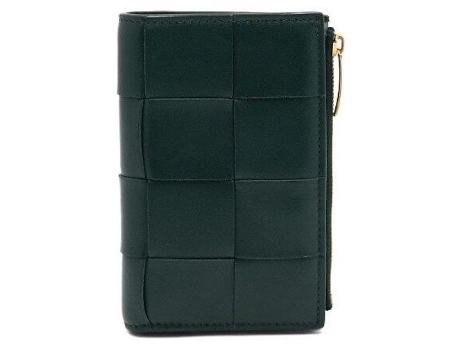 Bottega Veneta Medium Cassette Fold Wallet in Emerald Green - view 2