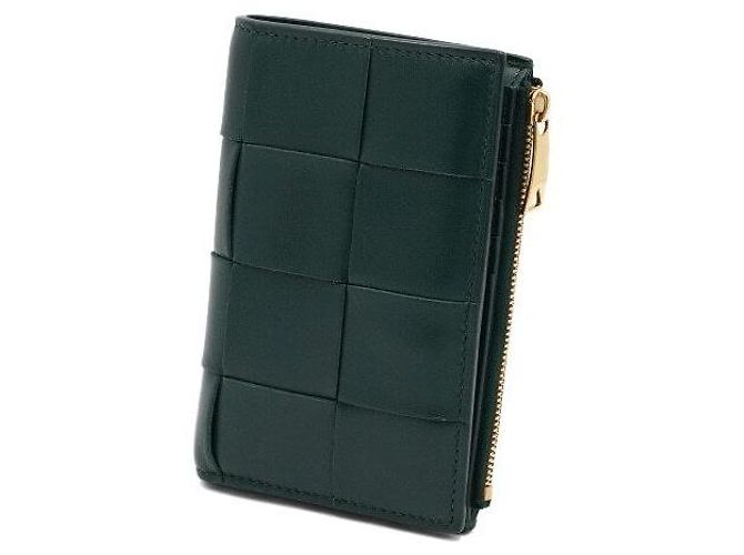 Bottega Veneta Medium Cassette Fold Wallet in Emerald Green - view 3