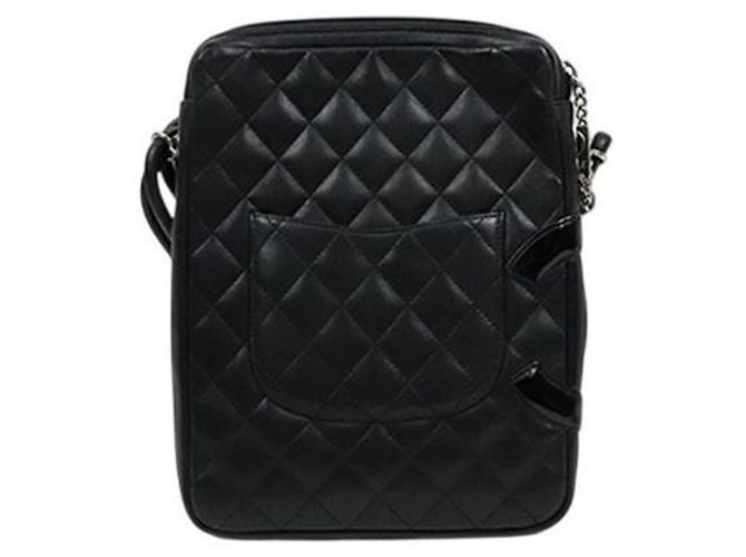 Chanel Mini borsa a tracolla in pelle nera - vista 3