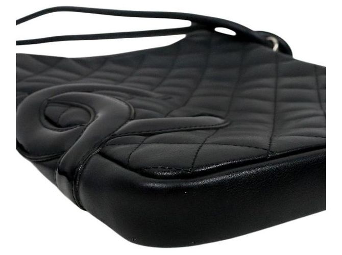 Chanel Mini borsa a tracolla in pelle nera - vista 5