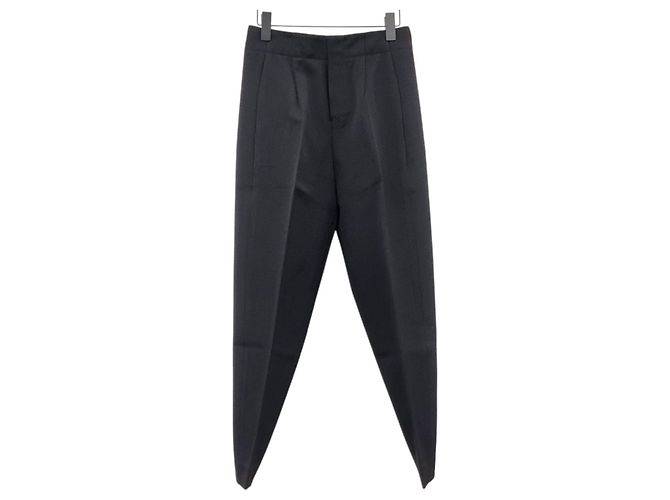Louis Vuitton Wool Slacks Pants Black - view 4