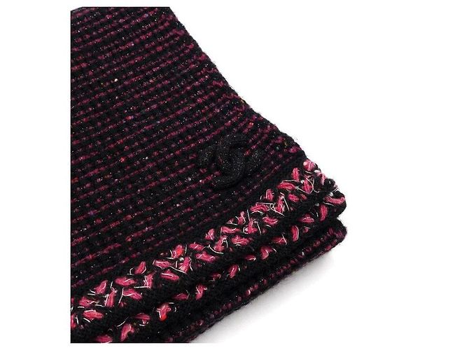 Chanel Sciarpa da donna in tweed misto cashmere con logo - vista 5
