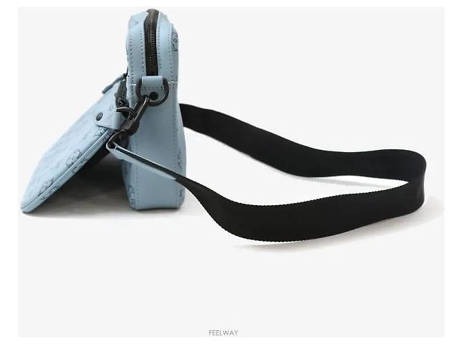 Louis Vuitton Borsa a Tracolla Trio Monogram Sky Blue - vista 2