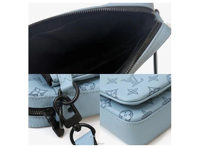 Louis Vuitton Borsa a Tracolla Trio Monogram Sky Blue - vista 7