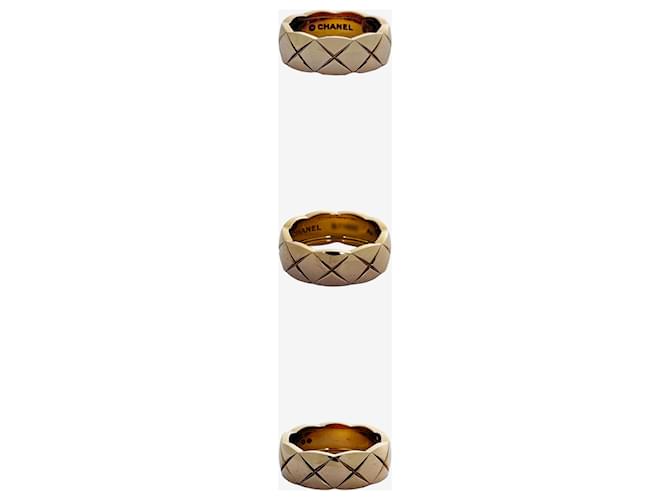 Chanel Coco Crush Ring Small Beige Gold Braun - Ansicht 2