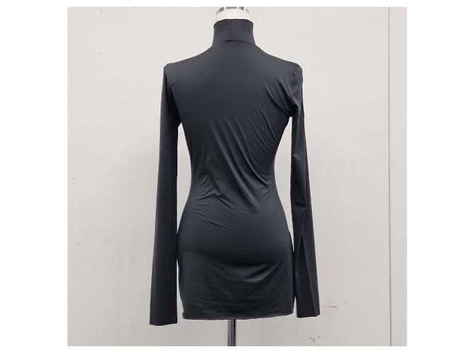Prada Jersey-Oberteil mit Rollkragen und Triangle-Logo aus Strick - Ansicht 8