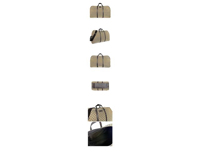 Gucci Borsa Boston GG Supreme Canvas inutilizzata Marrone - vista 2