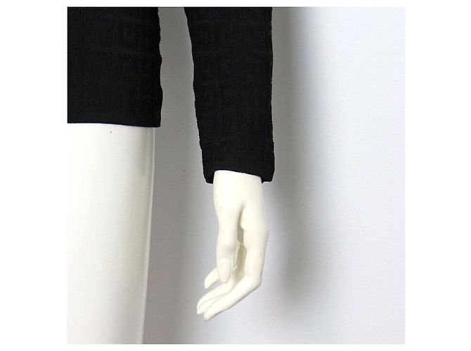 Givenchy Strickcardigan für Damen mit gemischtem Monogramm-Motiv in Schwarz - Ansicht 3