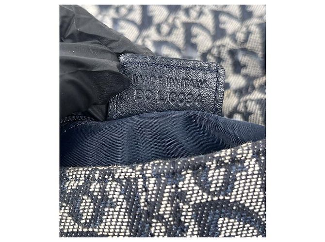 Dior Borsa a tracolla con patta Oblique CD Logo Blu - vista 11
