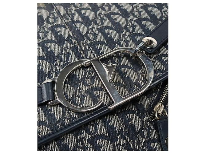 Dior Borsa a tracolla con patta Oblique CD Logo Blu - vista 13