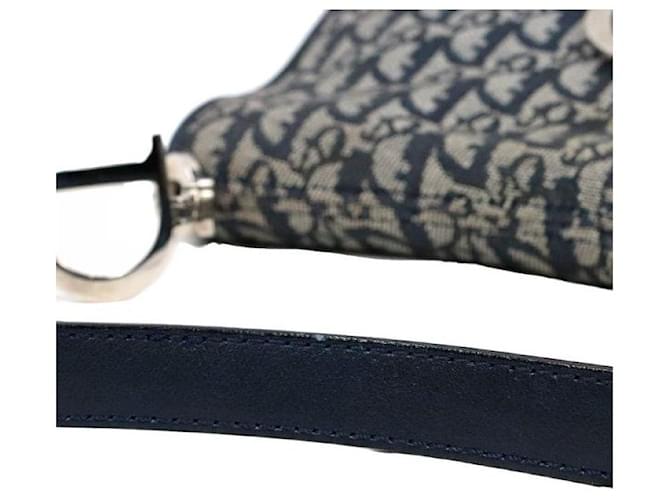 Dior Borsa a tracolla con patta Oblique CD Logo Blu - vista 7
