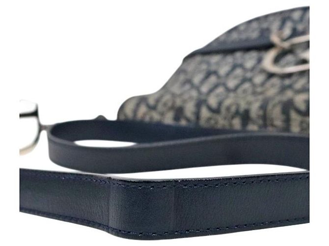 Dior Borsa a tracolla con patta Oblique CD Logo Blu - vista 8