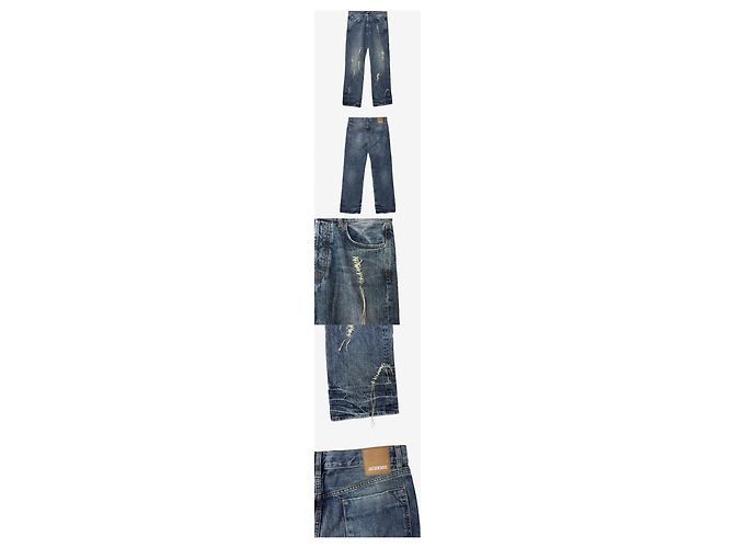 Jacquemus Pantaloni in denim Blu - vista 2