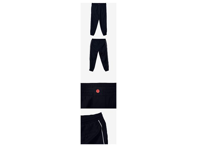 Kiton Casual-Hose mit Kordelzug und Seitenstreifen Navy Blau - Ansicht 2