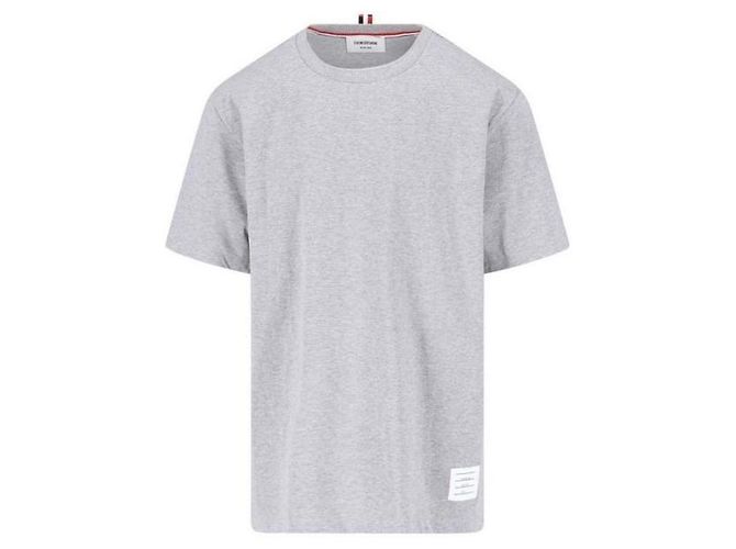 Thom Browne Jersey Relaxed T-Shirt mit Seitenschlitzen Braun - Ansicht 4