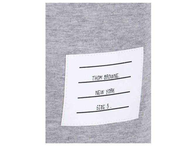 Thom Browne Jersey Relaxed T-Shirt mit Seitenschlitzen Braun - Ansicht 7