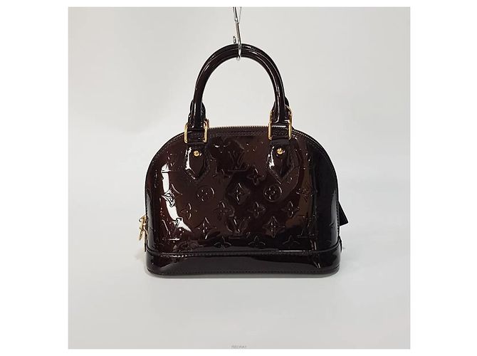 Louis Vuitton Borsa Tote Alba BB Monogram Vernis Rosso - vista 3