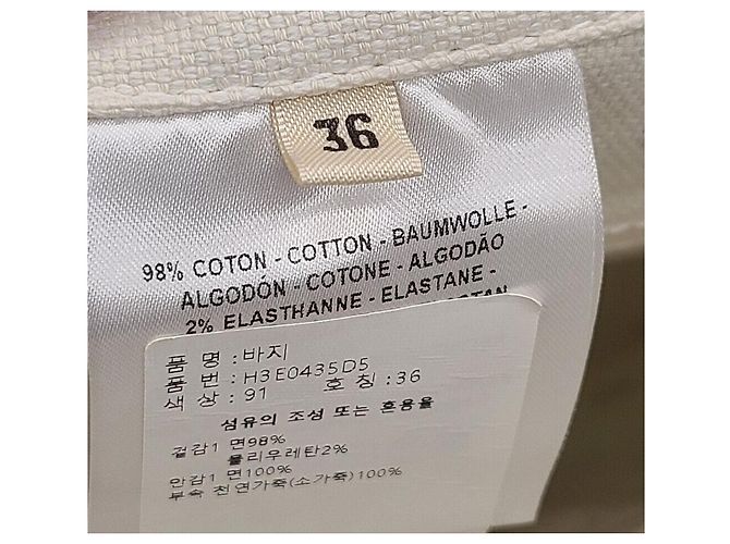 Hermès Pantalones de denim estampados Blanco - vista 5