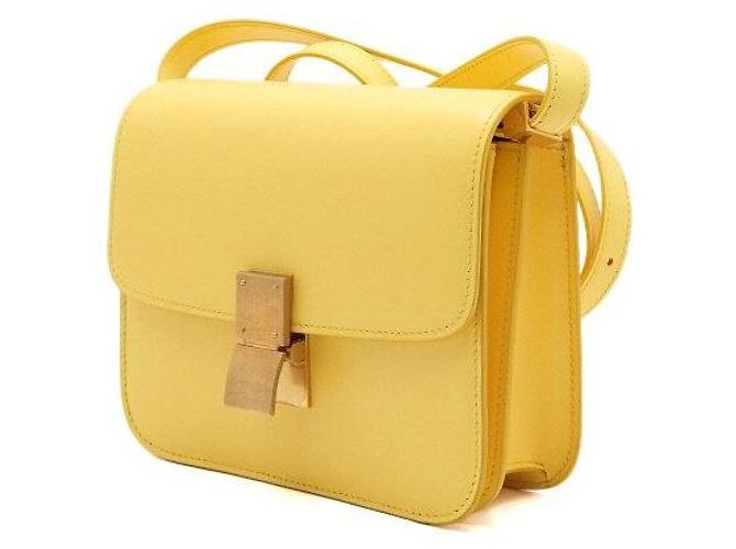 Céline Borsa a tracolla e borsa crossbody Classic Box Tin Gialla Giallo - vista 2