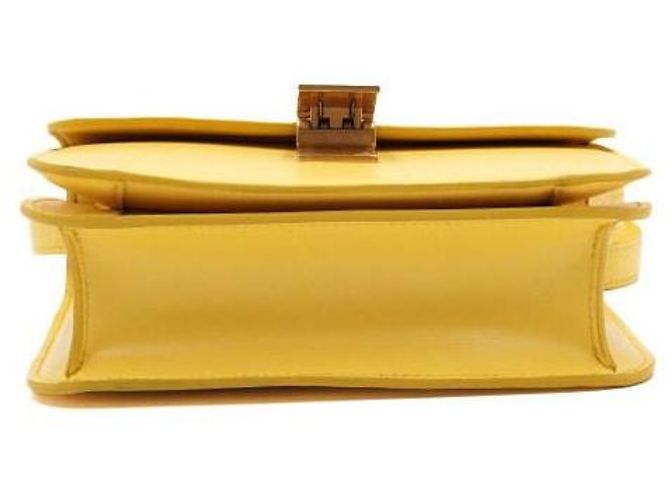 Céline Borsa a tracolla e borsa crossbody Classic Box Tin Gialla Giallo - vista 7