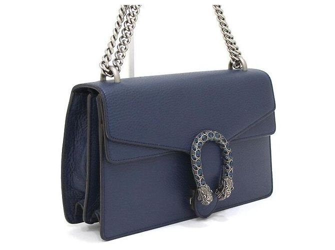 Gucci Borsa a tracolla Dionysus Blue Small con catena - vista 4