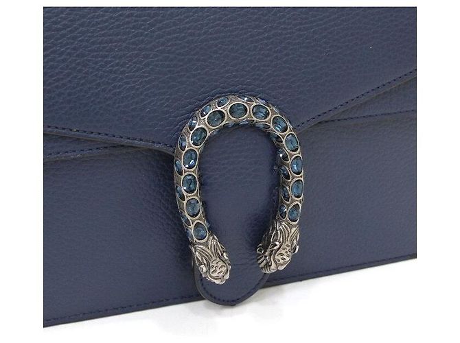 Gucci Borsa a tracolla Dionysus Blue Small con catena - vista 5