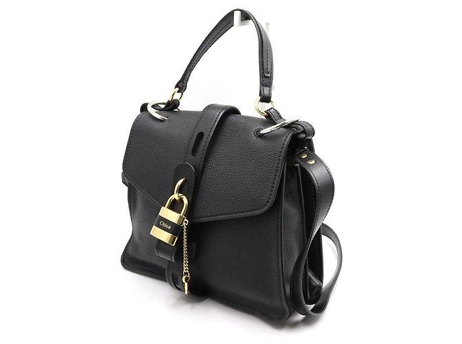 Chloé Borsa Tote e Borsa a Tracolla ABY Everyday Medium in pelle nera Nero - vista 2