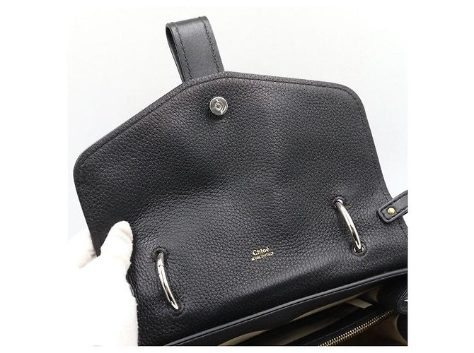 Chloé Borsa Tote e Borsa a Tracolla ABY Everyday Medium in pelle nera Nero - vista 6