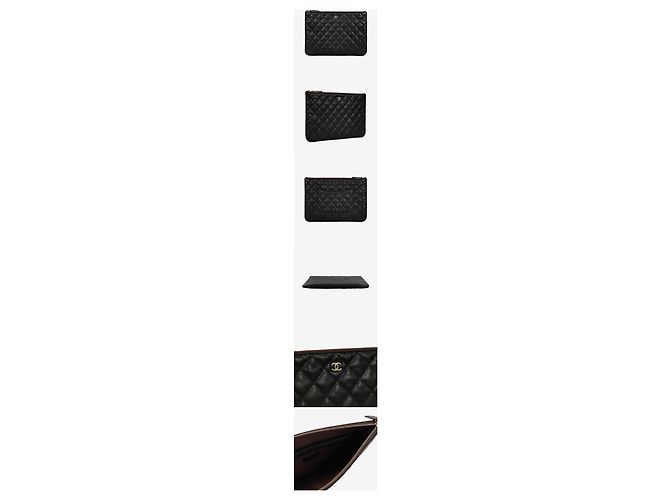 Chanel Classic Clutch Caviar Black Nero - vista 2