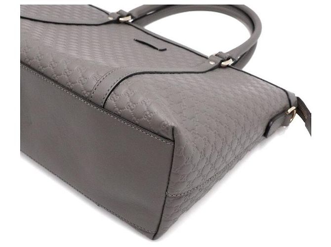 Gucci Borsa Tote e Borsa a Tracolla Micro GG Sima Leather Gray - vista 7