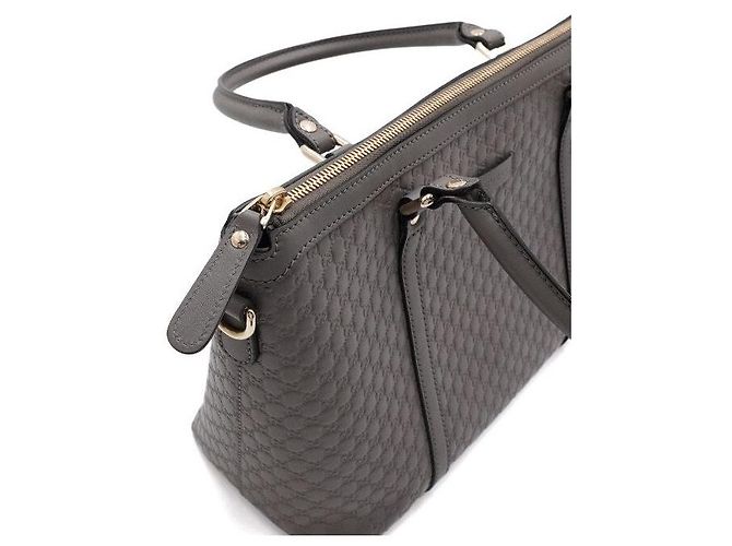 Gucci Borsa Tote e Borsa a Tracolla Micro GG Sima Leather Gray - vista 8