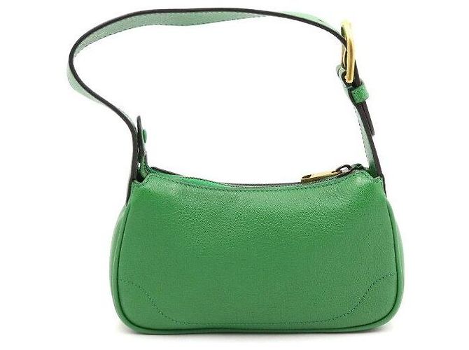 Gucci Borsa a tracolla hobo mini Aphrodite in pelle verde - vista 4