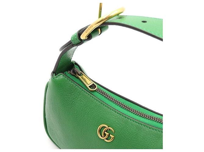 Gucci Borsa a tracolla hobo mini Aphrodite in pelle verde - vista 7