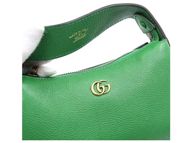 Gucci Borsa a tracolla hobo mini Aphrodite in pelle verde - vista 8