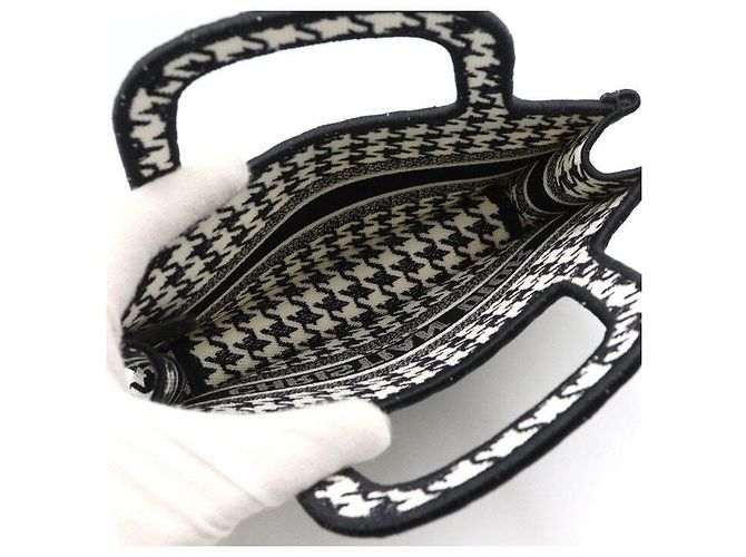 Dior Mini mala Book Tote bordada com micro pied-de-poule - vista 5