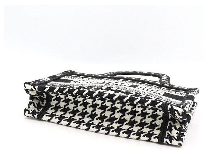 Dior Mini mala Book Tote bordada com micro pied-de-poule - vista 6