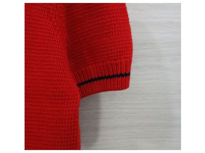 Dior Jersey de punto de lana y cachemira rojo - vista 4