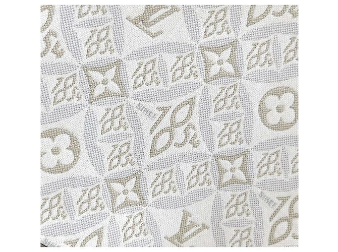 Louis Vuitton LV Monogram Leder Varsity Bomberjacke Silber - Ansicht 4