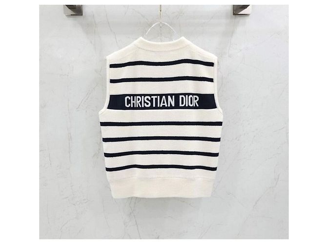 Dior Riviera Terry Strick-Weste mit Reißverschluss - Ansicht 2