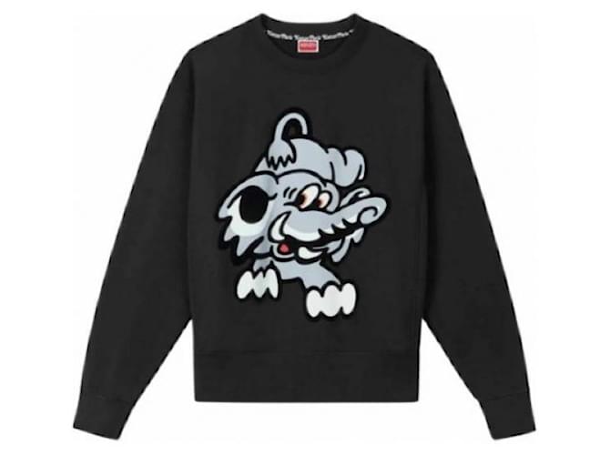 Kenzo Sweatshirt de algodão Preto - vista 4