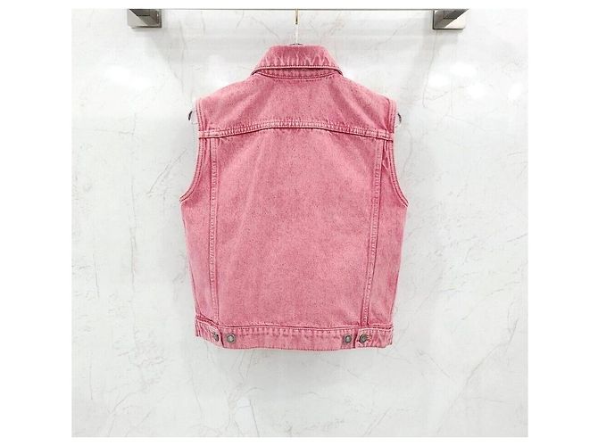 Dior Chaleco de denim rosa - vista 2