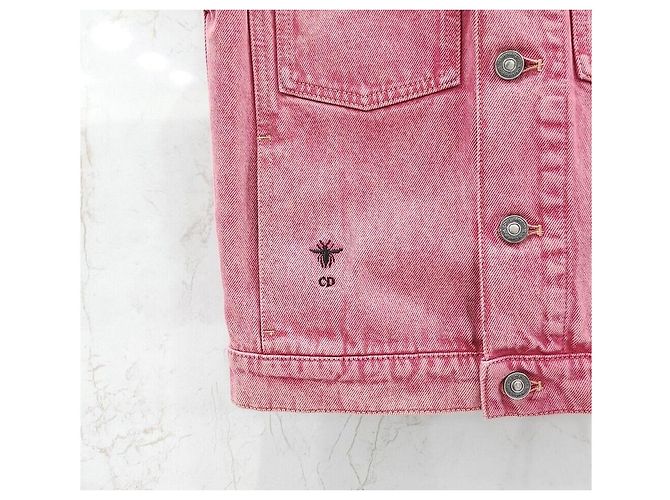 Dior Chaleco de denim rosa - vista 4