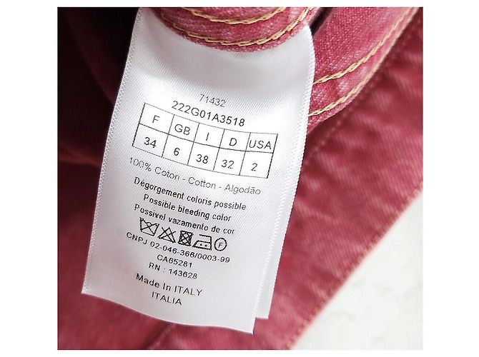 Dior Chaleco de denim rosa - vista 5