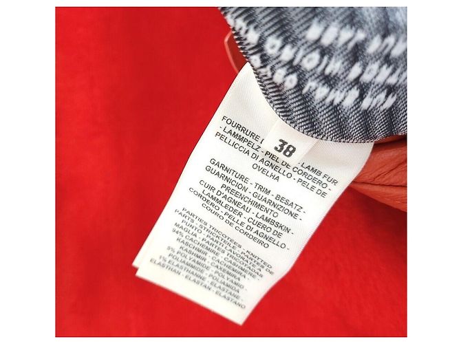 Hermès Wendbare Lederweste in Senfgelb Rot - Ansicht 6