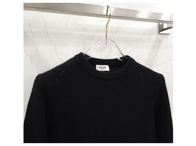 Céline Jersey de cuello redondo de cashmere Plata - vista 3