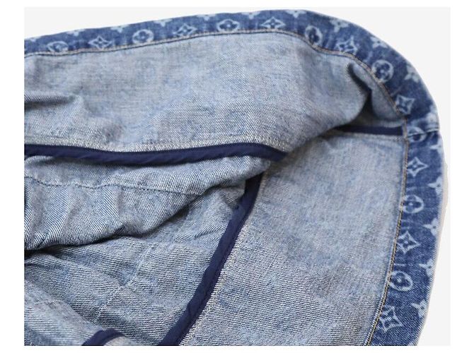 Louis Vuitton Falda denim a capas Monogram Talla Azul - vista 6