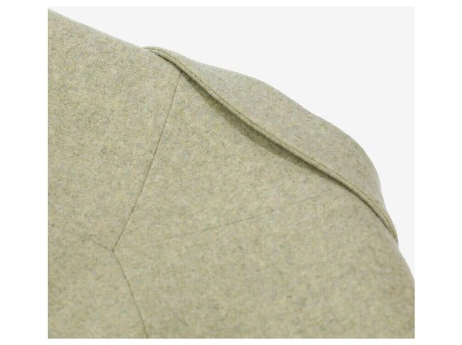 Bottega Veneta Abrigo de lana Verde Beige Castaño - vista 6
