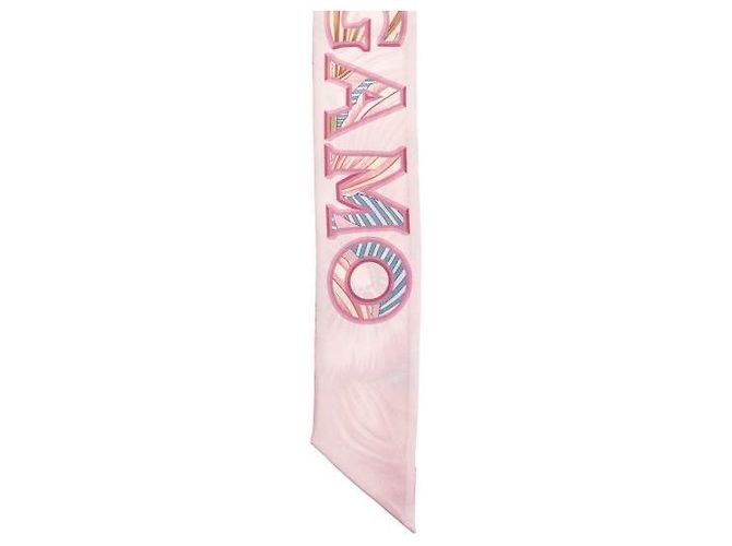 Salvatore Ferragamo Foulard in seta stampa Brezza Marrone - vista 5